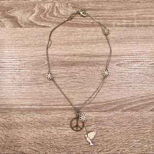 Lucky brand dove peace necklace